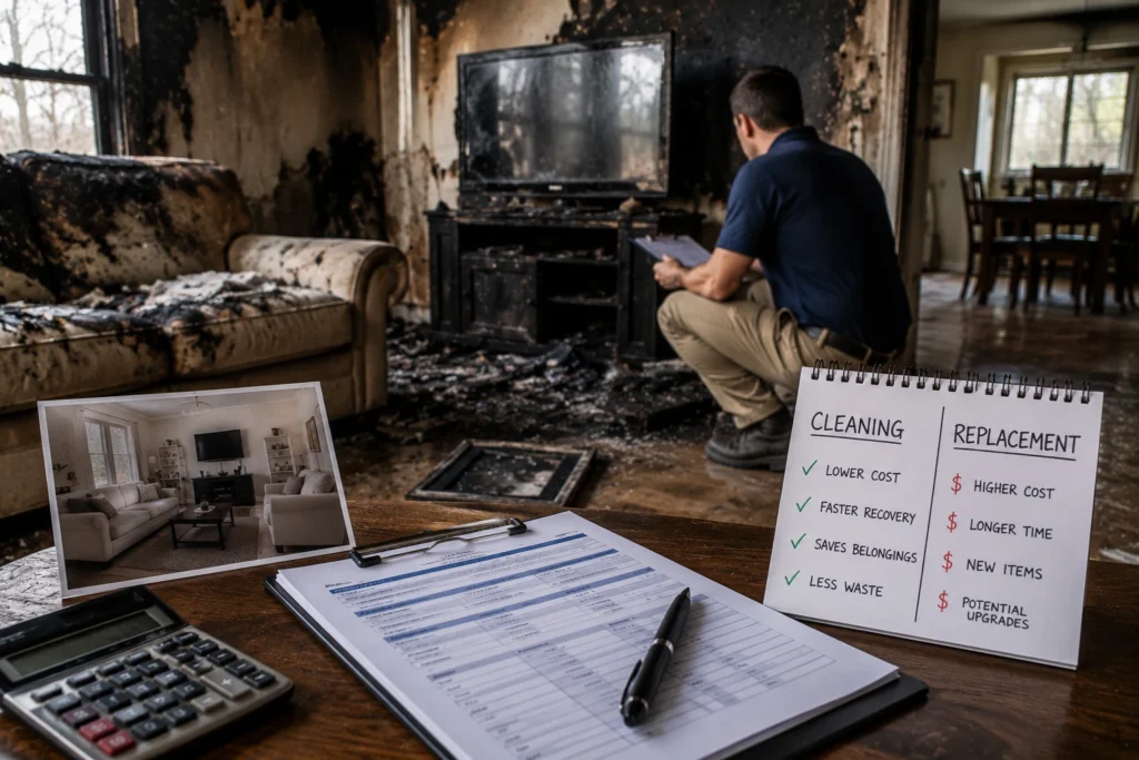 Contents Cleaning vs Replacement After a Fire 5