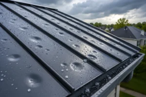Signs of Hail Damage on Metal Roofs 1